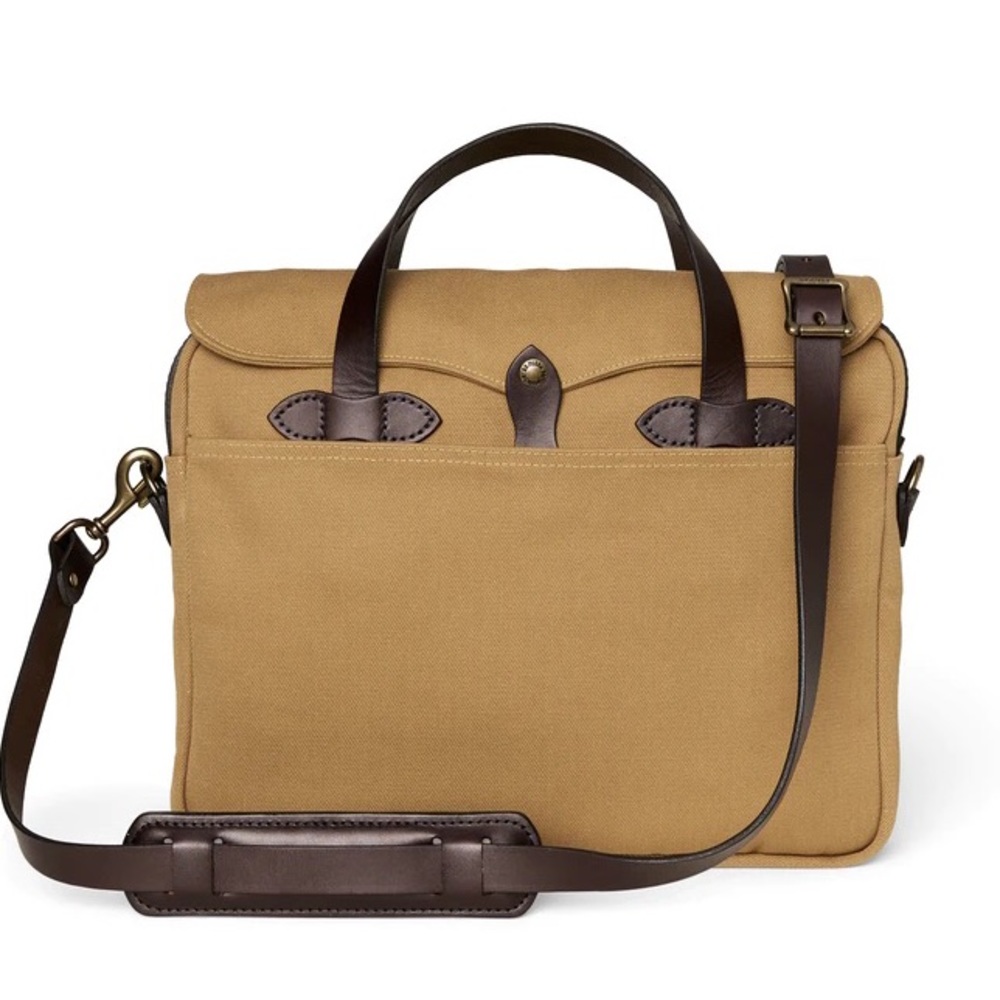 Filson tan briefcase, New without tags